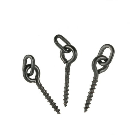 100pcs 14mm Boilies Bait Screws with Oval Link Loops Swivel Carp Fishing Terminal Rig Pop Ups Tackle
