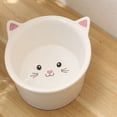 thumbnail image 6 of Raised Cat Food Bowl Ceramic 15° Tilted Cat Food Bowls Protect Cat's Spine Anti Vomiting Backflow Prevention Bowls for Adult Kitty, Kitten, and Small Dogs, Pink, 6 of 6