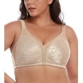 thumbnail image 4 of Exclare Women's Minimizer Bras Comfort Non Padded Full Figure Large Busts Wirefree Plus Size Bra(Beige,40DDD), 4 of 7
