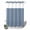 Mist Blue, variant on No Hook Shower Curtain, Green Solid Color Shower Curtains for Bathroom with See Through Top Window, Aesthetics Contemporary Luxury Waterproof & Washable Bath Curtain Standard 72"x72"