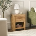 thumbnail image 6 of Walker Edison Modern 1 Drawer Nightstand Side Table - Heritage Oak, 6 of 13