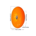 thumbnail image 3 of Orange Donut Wall Lamp - Rechargeable Touch Control, Bauhaus Style, Orange Finish - Bedroom, Bedside, Living Room, Home Decor, 3 of 6