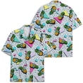 thumbnail image 3 of Funny Sunglasses Pineapple Hawaiian Shirts For Men Retro Bowling Shirt Mens Hawaiian Shirts Short Sleeve Button Down Shirt, 3 of 7