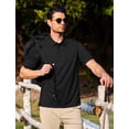 thumbnail image 5 of COOFANDY Polo Shirts for Men Short Sleeve Dry Fit Golf Polo T Shirt Quick Dry Performance Tactical Polos Black Collared Work Shirt, 5 of 7