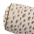 thumbnail image 3 of Home Decor Collection 8" x 20" Tan Woven Leopard Bolster Decorative Pillow, 3 of 5