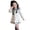 White, variant on Girls Uniform Dress Knee Length Sleeveless Girls Uniform Jumper Girls School Uniforms 6-7 Years