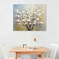 thumbnail image 2 of Nawypu  Plum Blossom Canvas Wall Art,Abstract Wall Art,White Plum Blossom Canvas Painting,Suitable for Wall Decoration in Living Room, Bedroom, Office, Bar, Hotel, 2 of 4