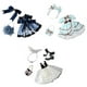 thumbnail image 1 of Vestido de Fiesta de 3pcs Ropa de Muñeca de Niña para 30 Cm Muñeca para Niña Pretend Play Sunnimix trajes de vestir de muñeca, 1 of 7
