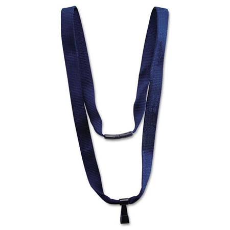 Advantus Earth-Friendly Lanyard, J-Hook Style, 36" Long, Blue, 10/Pack -AVT75575