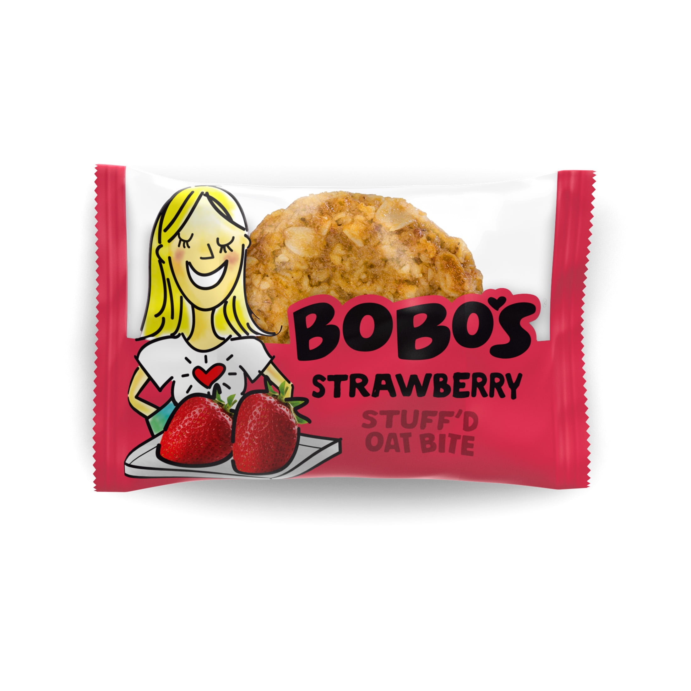 (3 pack) Bobo's Oat Bites, Strawberry Stuff'd, 5 Pack of 1.3oz bars