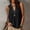 *Black, variant on ClodeEU Women's V Neck Sleeveless Collared Pleated Blouse,Solid Color Casual Tank Top for Summer Army Green,Women's Plus L