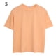 thumbnail image 1 of Camiseta holgada mujer verano cuello redondo manga corta casual top, naranja, s Inevent AP001475-21, 1 of 7