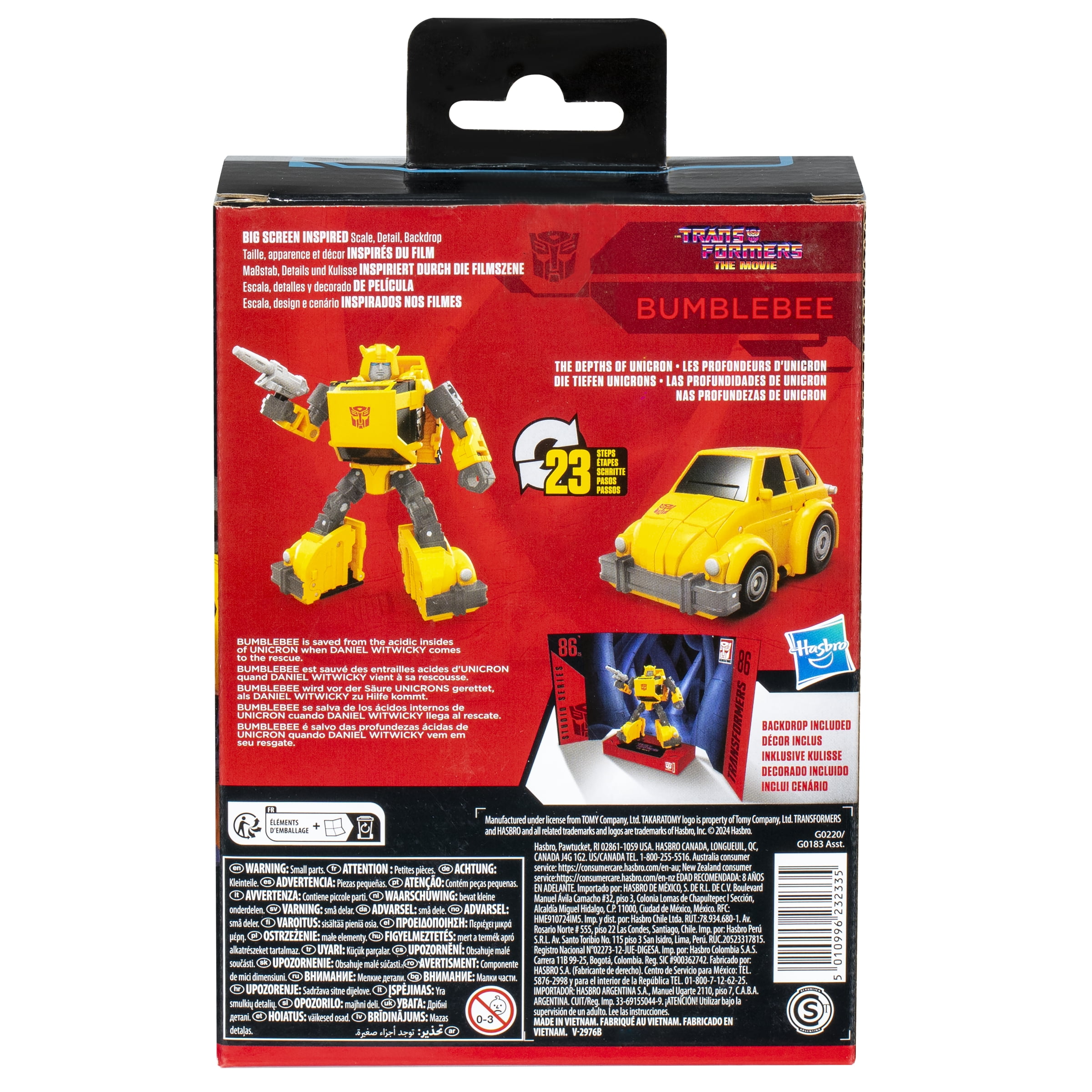 Transformers Studio Series Deluxe The Transformers: The Movie 86-29 Bumblebee 4.5” Action Figure, 8+