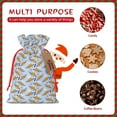 thumbnail image 7 of Fuzoiu Cute Sloth Print Christmas Gift Bag,Burlap Gift Bag with Drawstring Closure & Hang Tag,Perfect for Holidays, Birthdays, and Special Occasions-Small, 7 of 7