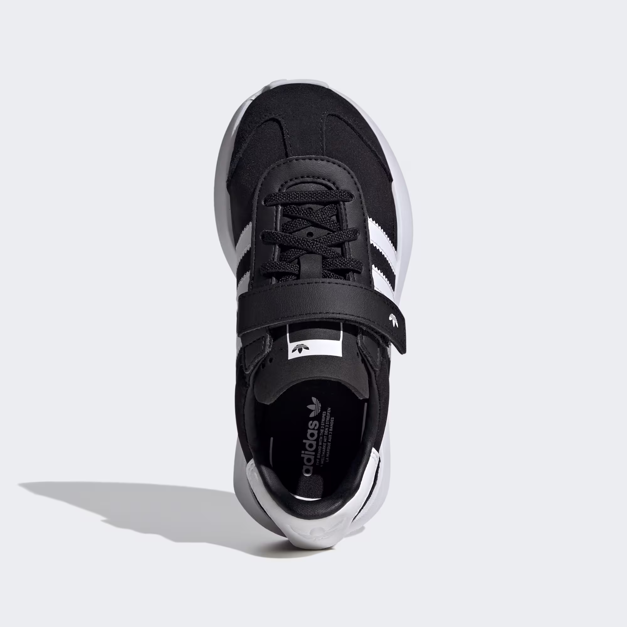 thumbnail image 4 of Tenis Adidas Country XLG Negro Niño Escolar con Velcro de Cuero, 4 of 5