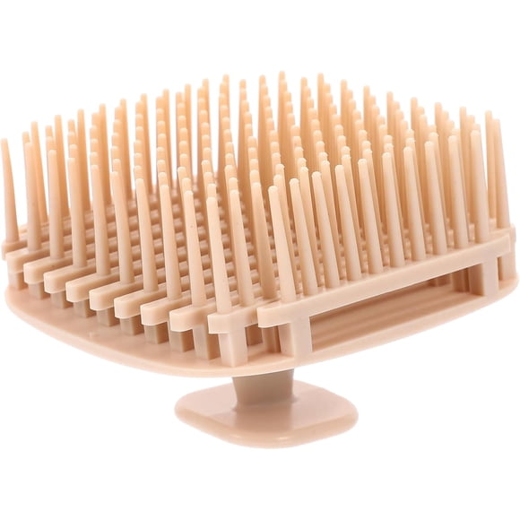 EcoNesxp Shampoo Brush Scalp Massager Hair Exfoliator Hair Massager Scalp Brush Shower Hair Scalp Brush Shower Supplies Teenager Hair Shower Brush Shampoo Brush Scalp Massage Brush Beige Classic Prac