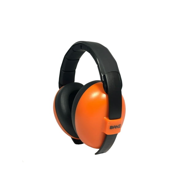 Baby Hearing Protection Earmuffs (Solids) - One Size - Tangerine