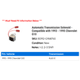 thumbnail image 2 of Automatic Transmission Solenoid - Compatible with 1993 - 1995 Chevy G10 1994, 2 of 2