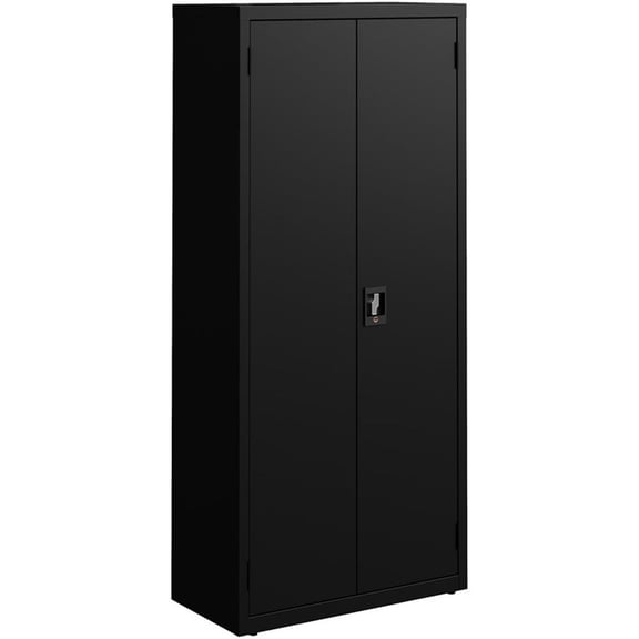Hirsh Welded Metal Storage Cabinet with 4 Shelves - 15"Dx30"Wx66"H - Black