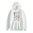 thumbnail image 1 of ATEEZ Double Sided Pattern Comfort Hoodies For Unisex Tracksuit Pullover Fans,M,White1, 1 of 4