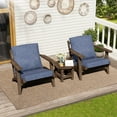 thumbnail image 2 of Pellebant Outdoor Seat Cushion Set 21 x 22 Inch Deep Seat & Back Cushion for Chair Sofa Couch, Blue, 2 of 8