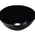 thumbnail image 1 of Lavabo Ovalín ESATTO Negro Brillo Resina 32 Cms Dia ON-001, 1 of 2