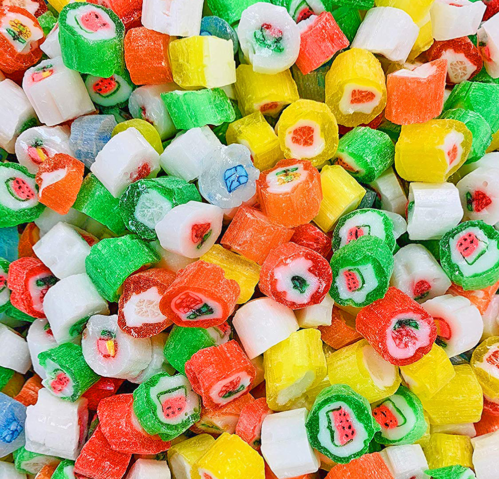 Christmas Cut Rock Hard Candy  Seasonal Bulk Unwrapped Retro Candy  3 pounds - Walmart.com 