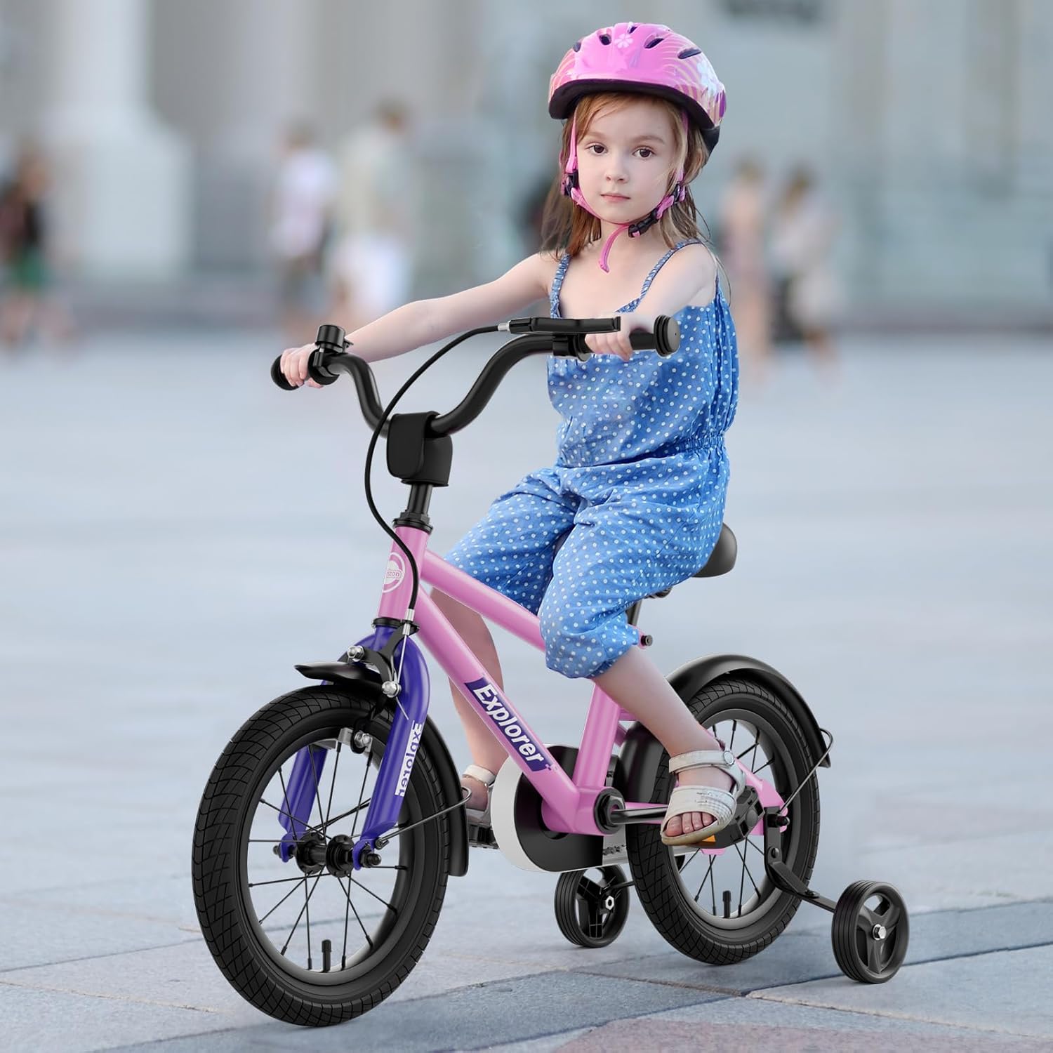 JMMD – Vélo Enfant 18 Mois à 5 Ans – Selle Et Guidon Réglables – Pneus Sans Air – Pliable – Cadre Alu Menthe – Léger