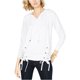 thumbnail image 2 of Michael Kors - Sudadera con capucha y cordones para mujer, color blanco, grande Michael Kors Sudadera, 2 of 2