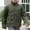 A Green, variant on Men's Waterproof Jacket Fall Winter Thickened Warm Jacket Coats Outdoor Hiking Workout Jacket Solid Zip Up Quilted Coats Casual Comfy Coat with Pockets Army Green M