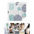 thumbnail image 5 of Teal Blue Grey Coastal Cloth Napkins Washable Set of 6, Summer Beach Coral Shell Starfish Reusable Dinner Table Napkins Cloth Bulk for Weddings Kitchen Restaurants Hotel Events Parties 20 x 20 Inch, 5 of 9