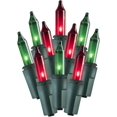 thumbnail image 3 of Tupkee Christmas Icicle Lights  Red & Green Incandescent, Icicle Style Mini Lights - 17 Feet, 300 Bulbs, Indoor & Outdoor Christmas Decorations, 3 of 4