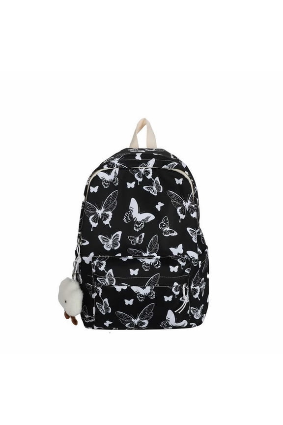 Cute Butterfly Backpack for Teen Young User Teens Women, Water Resistant School Bookbag, Lightweight Laptop Backpack for College Students