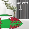 thumbnail image 6 of Welsh Dragon Flag Couch Square Decorative Throw Pillow Covers Set of 2 for Sofa Bed Cushion Covers Home Decor 20"x20", 6 of 7