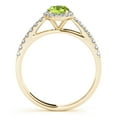 thumbnail image 7 of 1.75 Ct Diamond & Oval Shaped Peridot Engagement/Wedding Ring - 10K Gold, 7 of 7