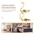 thumbnail image 4 of HOKARUA 2pcs Metal Swan Statue Swan Sculpture Decor Swan Table Decorations Elegant Swan Figurine, 4 of 6