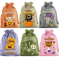 thumbnail image 4 of JoyMoreHome Halloween Burlap Drawstring Gift Bags, Trick or Treat Candy Pouches for Halloween Party, Home Gathering, 4 of 4
