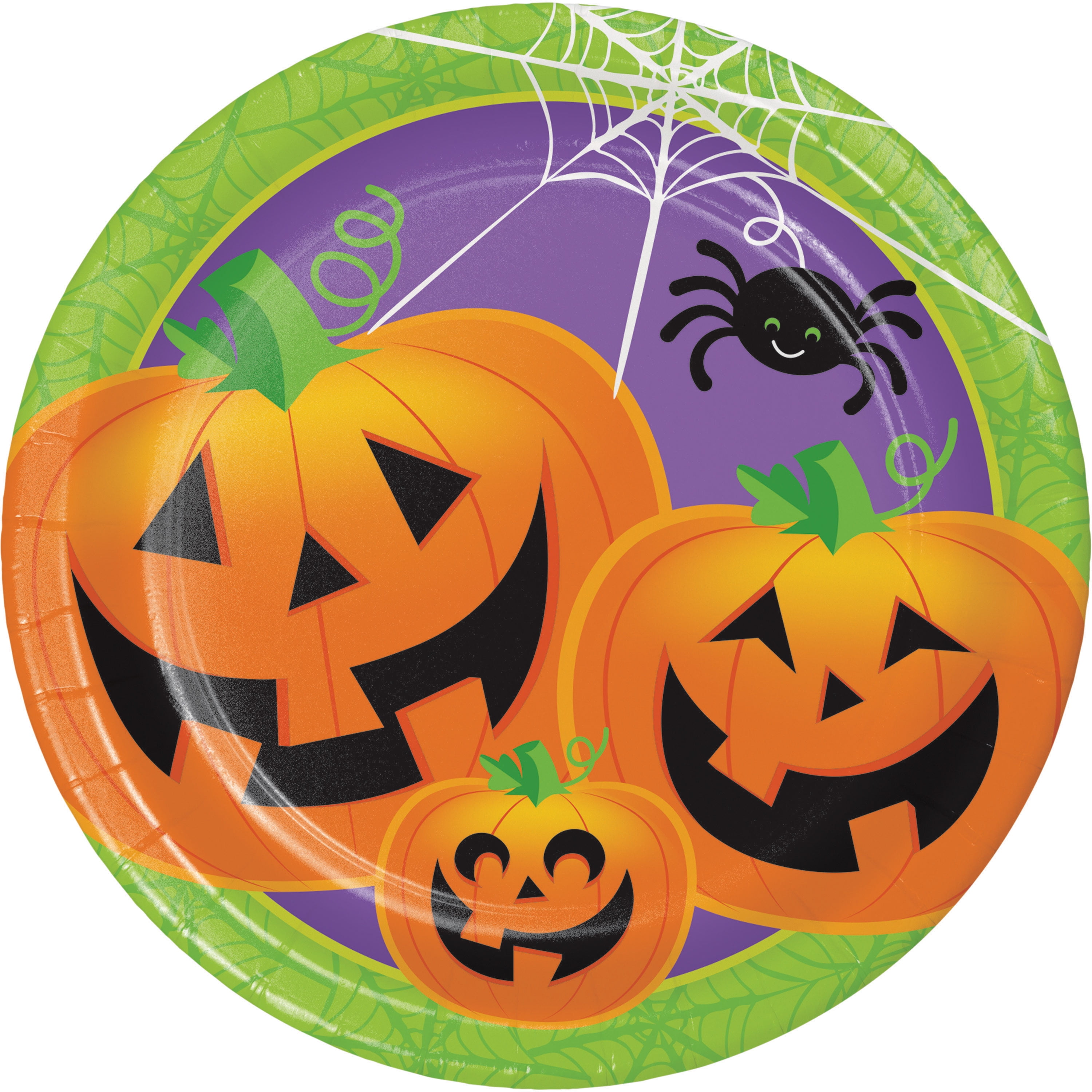 Jolly Jack Halloween Paper Plates, 8 pack