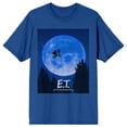 thumbnail image 5 of E.T. Flight Across the Moon Women's Blue Short Sleeve Crew Neck Tee-Large, 5 of 7