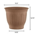 thumbnail image 6 of Bloem Colonnade Wood Resin Planter 16" Dark Earth Brown, 6 of 6