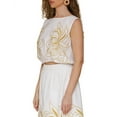 thumbnail image 3 of Avec Les Filles womens  Embroidered Top, xs, 3 of 5