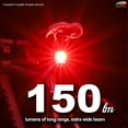 thumbnail image 2 of Cygolite Hotshot Pro 150 Lumen USB Flashing LED Rear Tail Mount Bike Light, Red, 2 of 5