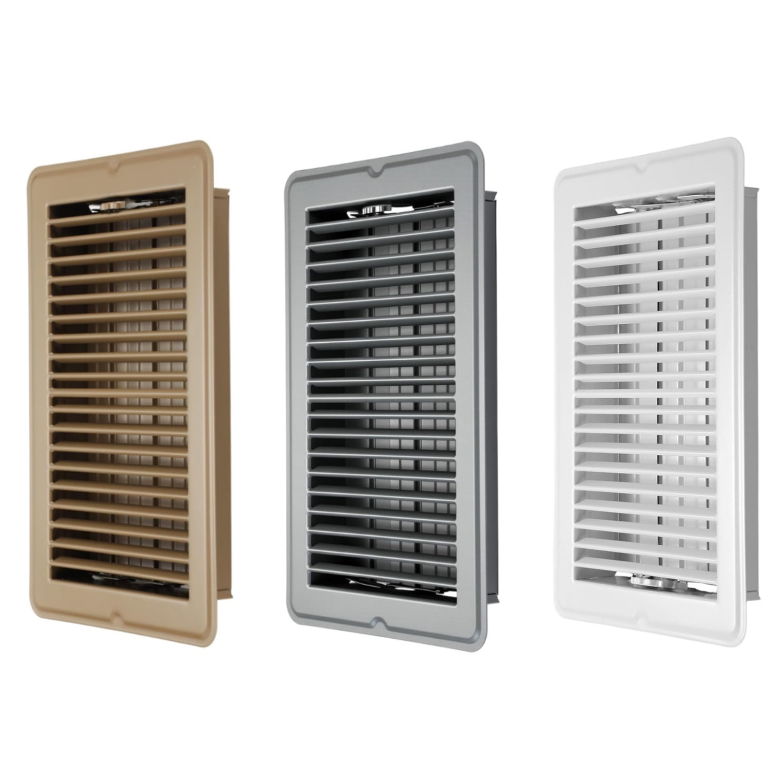 3 Divisions 4x10 Inch Metal Floor Register Covers for Wall Ceiling Permanent Attractive Design