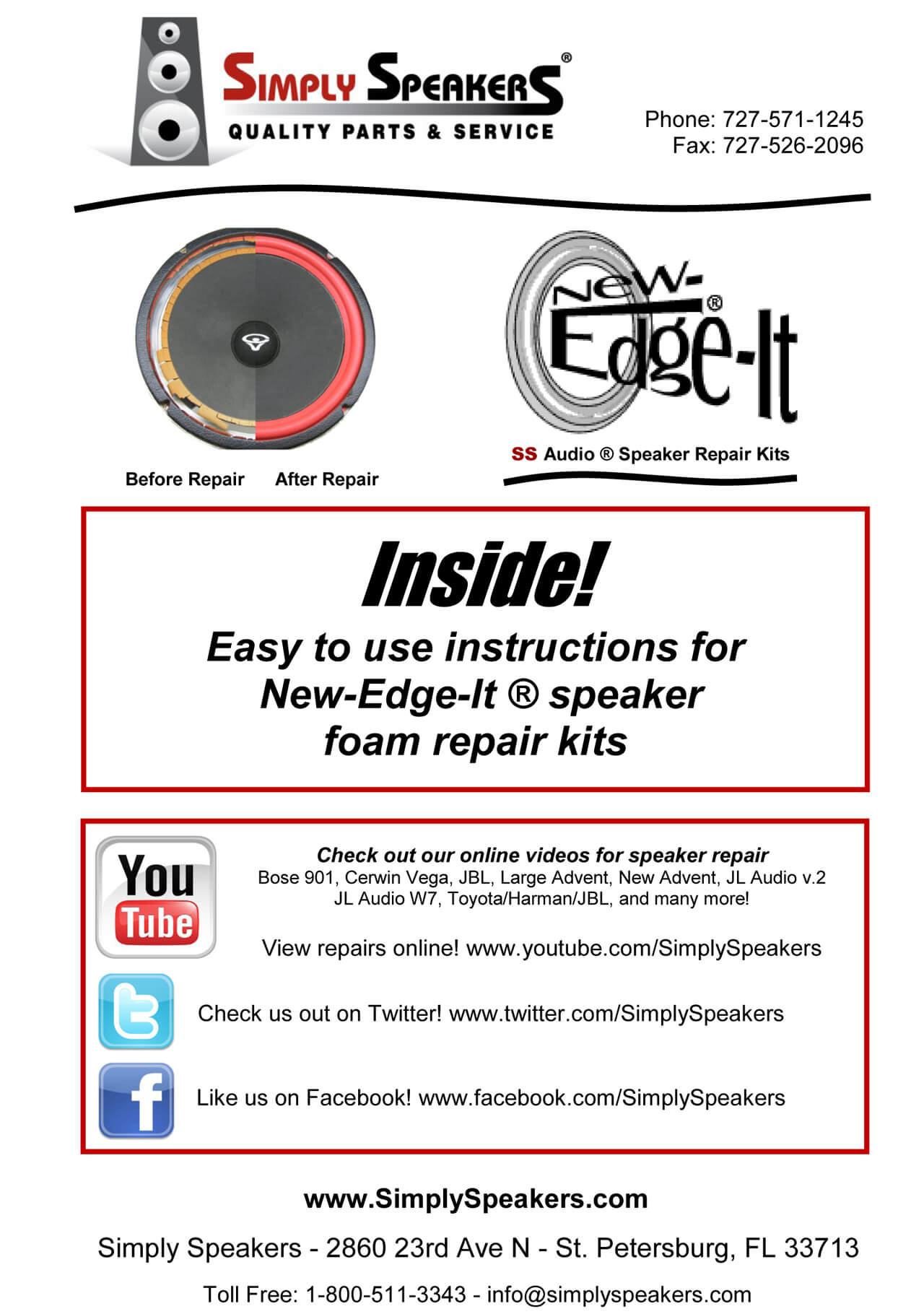 Jl Audio Single 10 W7 Foam Speaker Repair Kit Super Wide Roll 10w7 Fsk 10jl W7 1 Single Walmart Com Jl Audio Single 10 W7 Foam Speaker Repair Kit Super Wide Roll 10w7 Fsk 10jl W7 1 Single Walmart Com