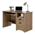 thumbnail image 3 of Atlin Designs Computer Desk in Rustic Oak, 3 of 7