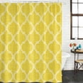 thumbnail image 2 of Yellow Morocco Shower Curtain, Waterproof Shower Curtains for Bathroom, Bohemia Nation Abstract Geometric Motifs Washable Fabric Bathtub Curtain Set Bath Decor with 12 Hooks Stall 36"x72", 2 of 8