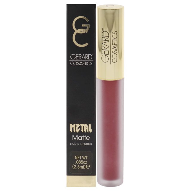 Lápiz labial líquido mate Hydra Metal de Gerard Cosmetic para mujer, Cherry Bomb, 0,085 oz