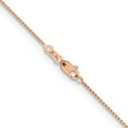 thumbnail image 3 of Primal Gold 14 Karat Rose Gold 1.05mm Solid Spiga Chain Necklace, 3 of 4