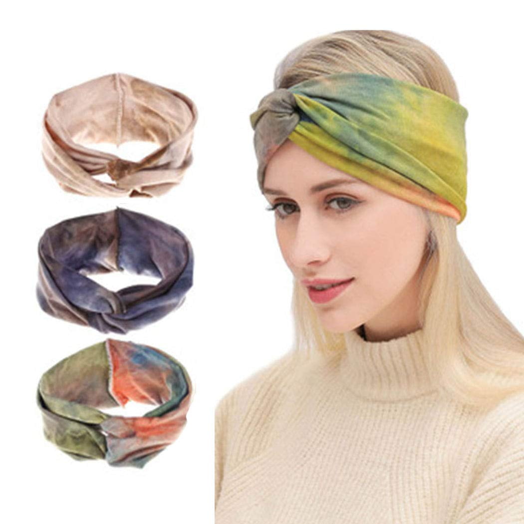 Twist Head Wrap Hair Gift Accessories For Adult Jersey Turban Twist Hair Band Ivory Yoga Boho Knot Fitness Womens Stretch Jersey Headband