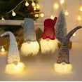 thumbnail image 2 of Decoraciones navideñas, gnomos brillantes de Navidad, decoración de mesa de felpa, regalo de cumpleaños para familia, colgantes de árbol de Navidad, vacaciones, 2 of 5